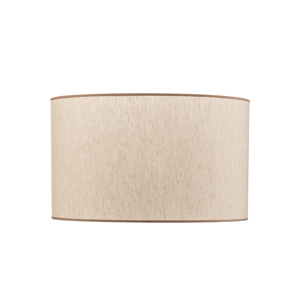 Bakside av Lampeskjerm Roller bomull ecru/beige Ø50 cm E27