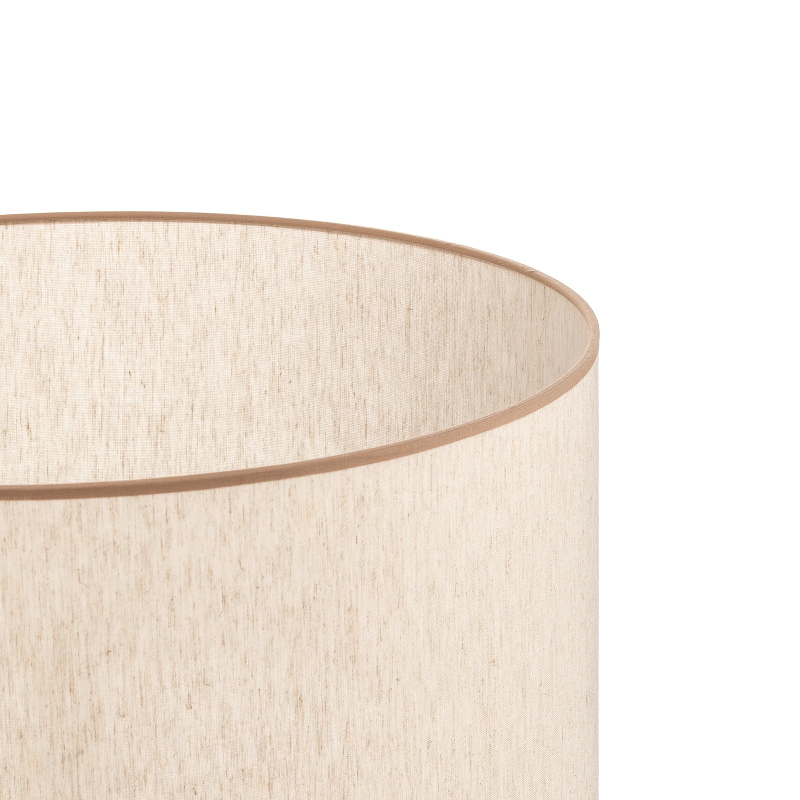 Lampeskjerm Roller bomull ecru/beige montert