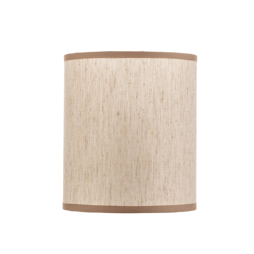 Lampeskjerm Roller bomull ecru beige bakside