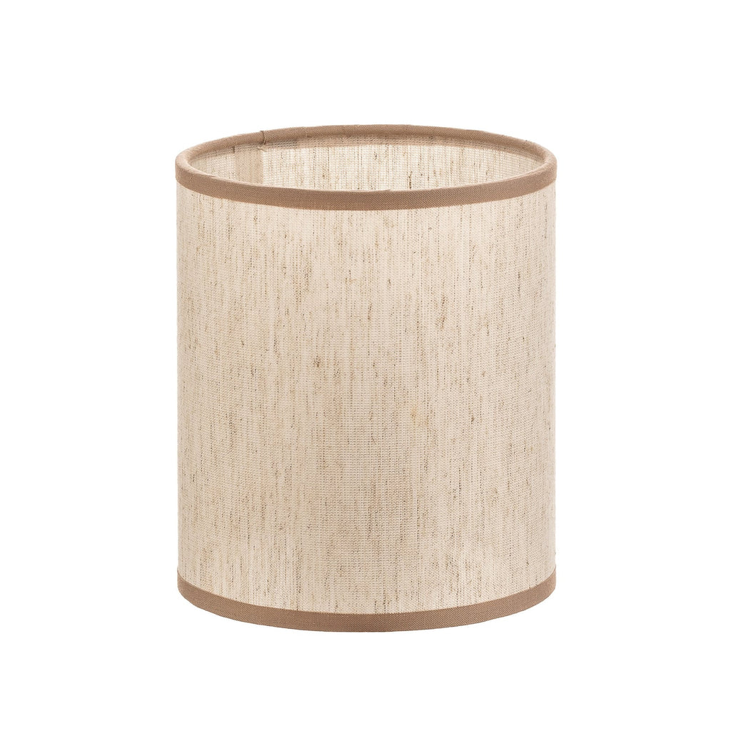Lampeskjerm Roller bomull ecru beige forfra