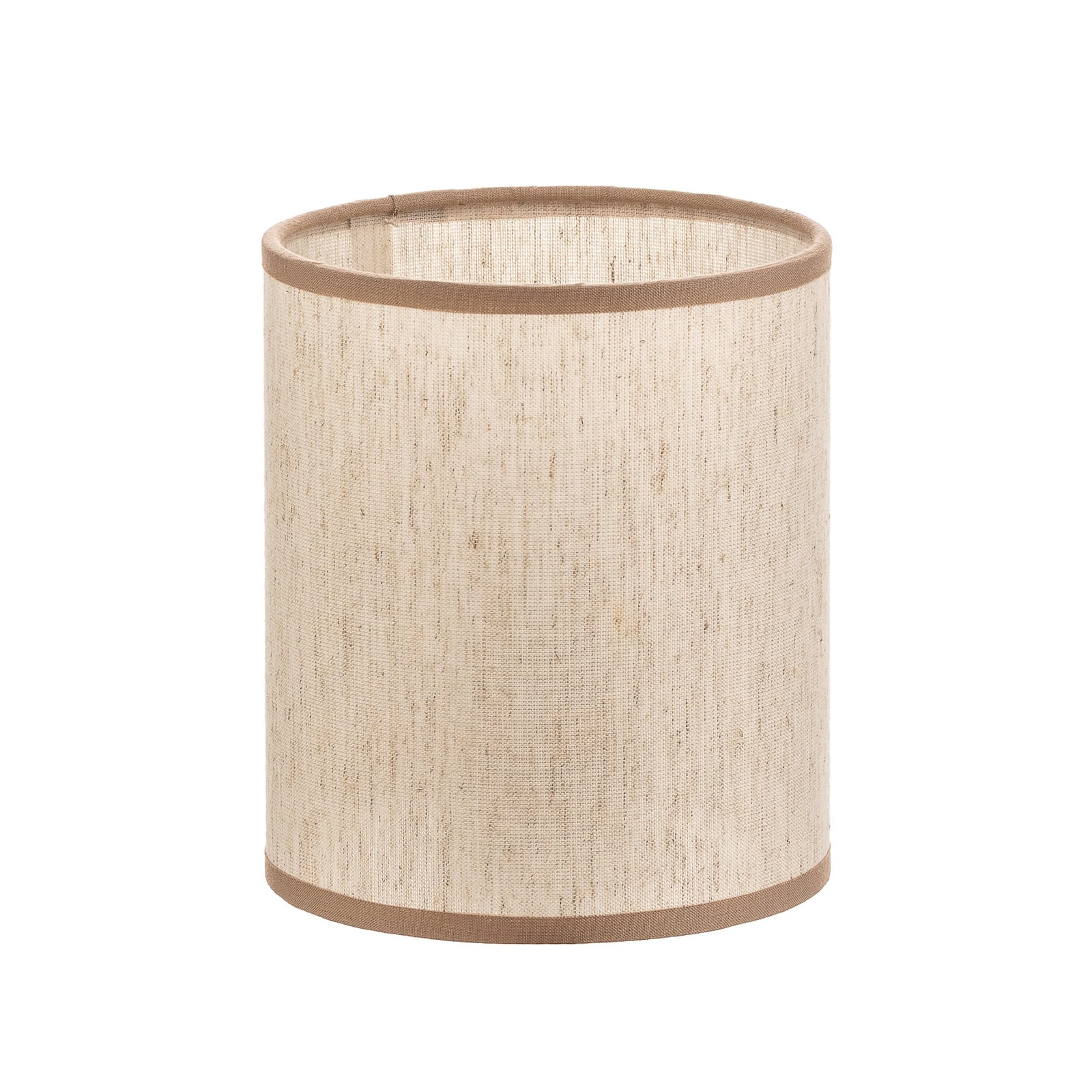 Lampeskjerm Roller bomull ecru beige forfra