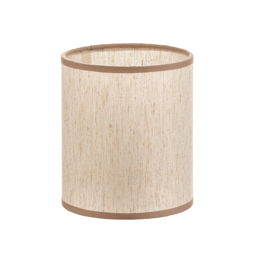 Lampeskjerm Roller bomull ecru beige forfra