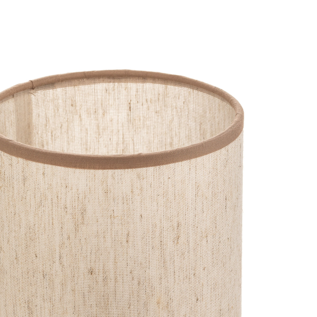 Montert Lampeskjerm Roller bomull ecru beige i rom