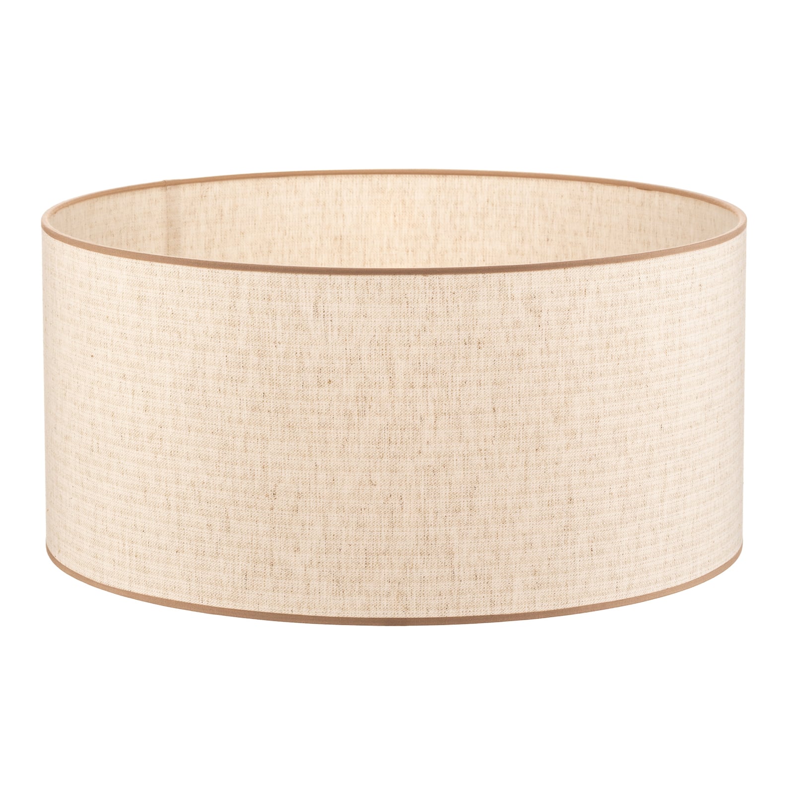 Nærbilde av stoffet på Lampeskjerm Roller jute ecru