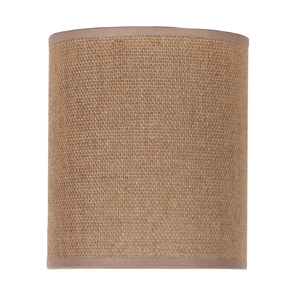 Lampeskjerm Roller jute lysbrun detalj