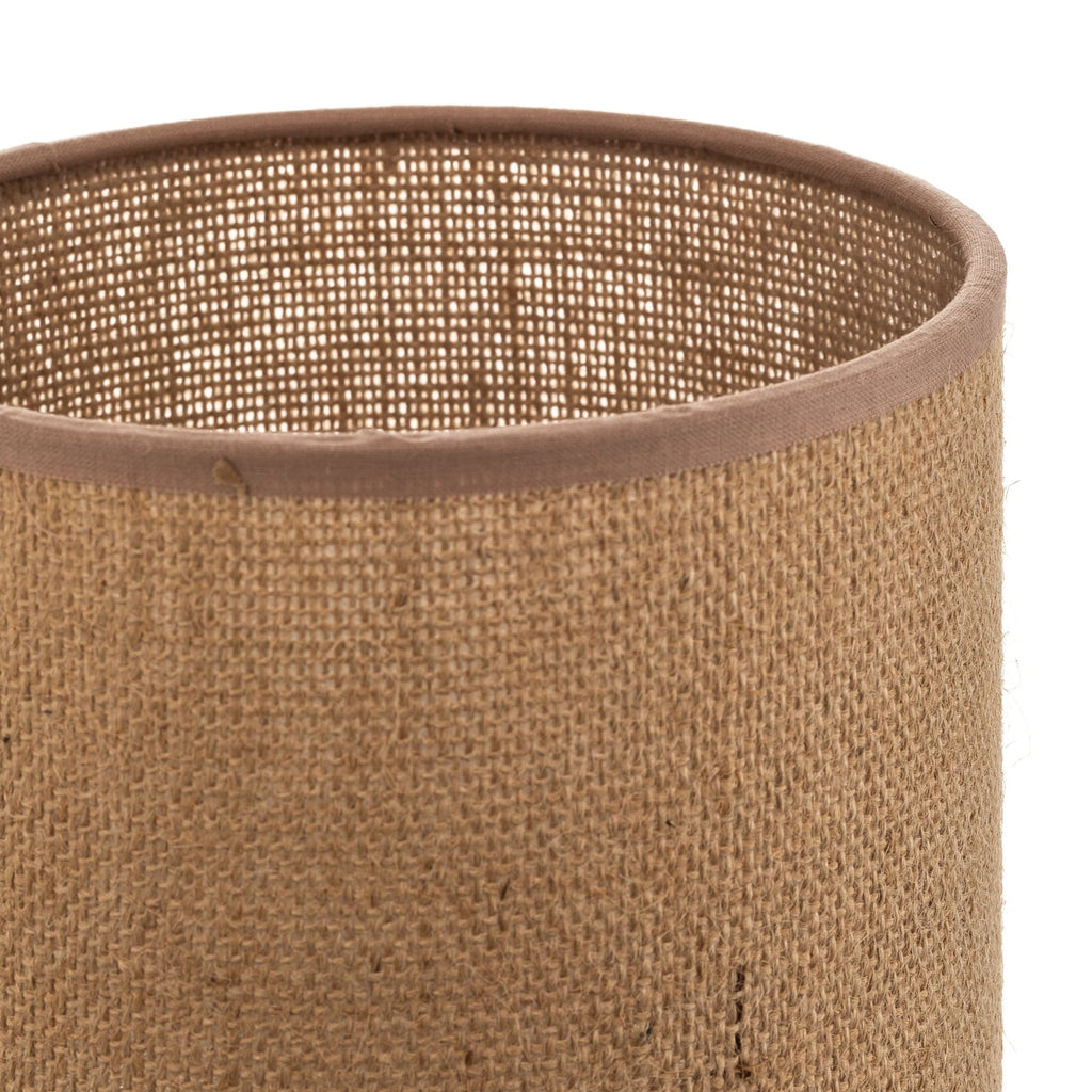 Lampeskjerm Roller jute lysebrun sett fra siden