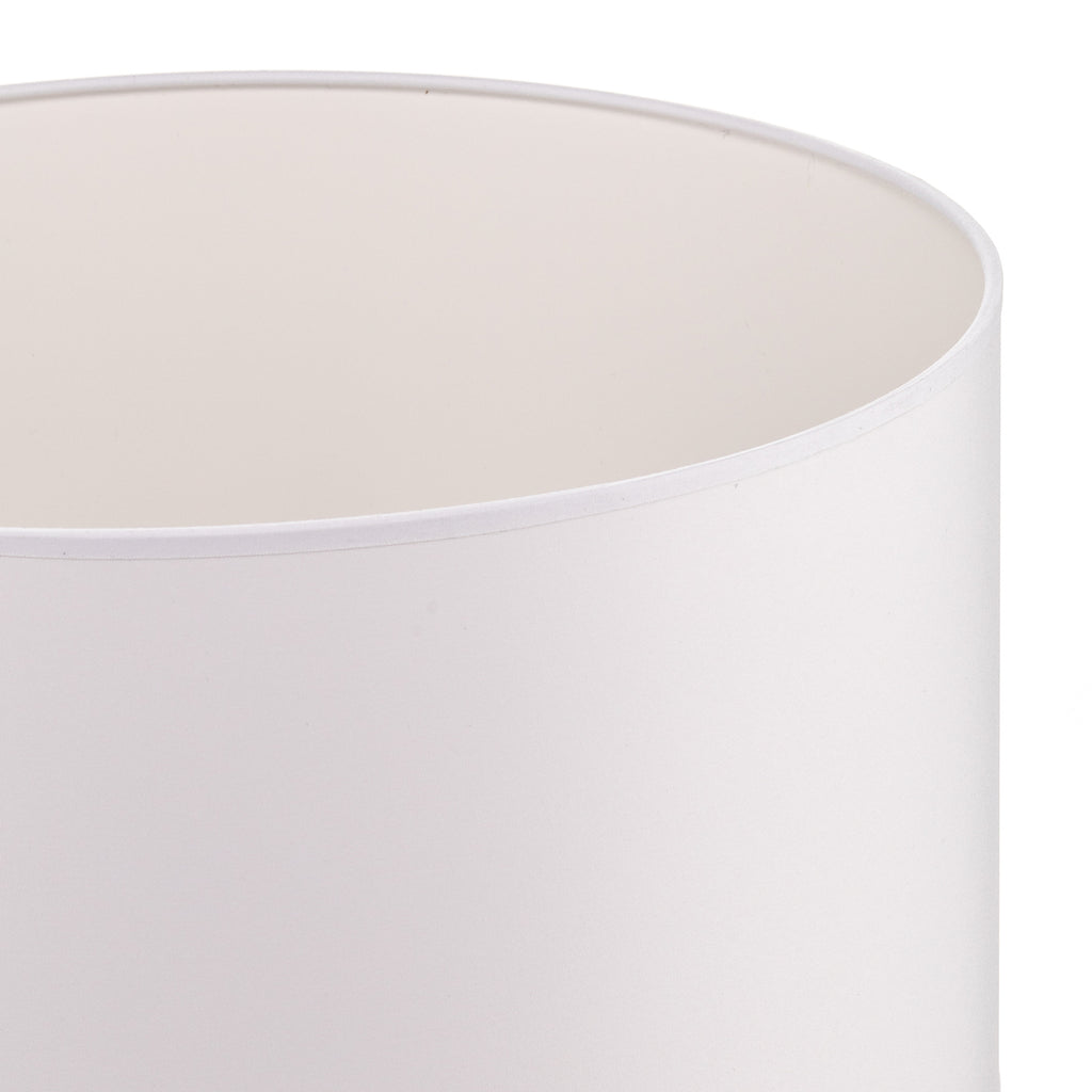 Lampe med Lampeskjerm Roller tekstil hvit Ø40 cm på bord