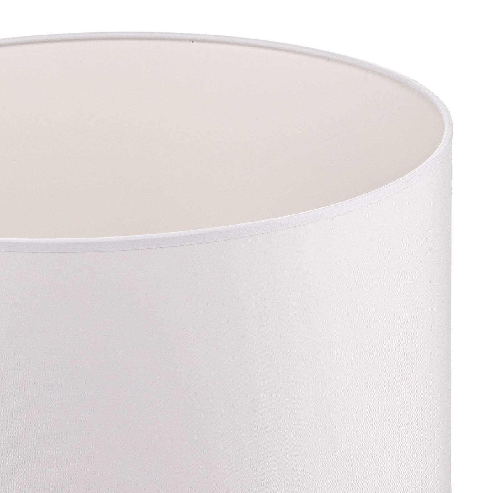 Lampe med Lampeskjerm Roller tekstil hvit Ø40 cm på bord