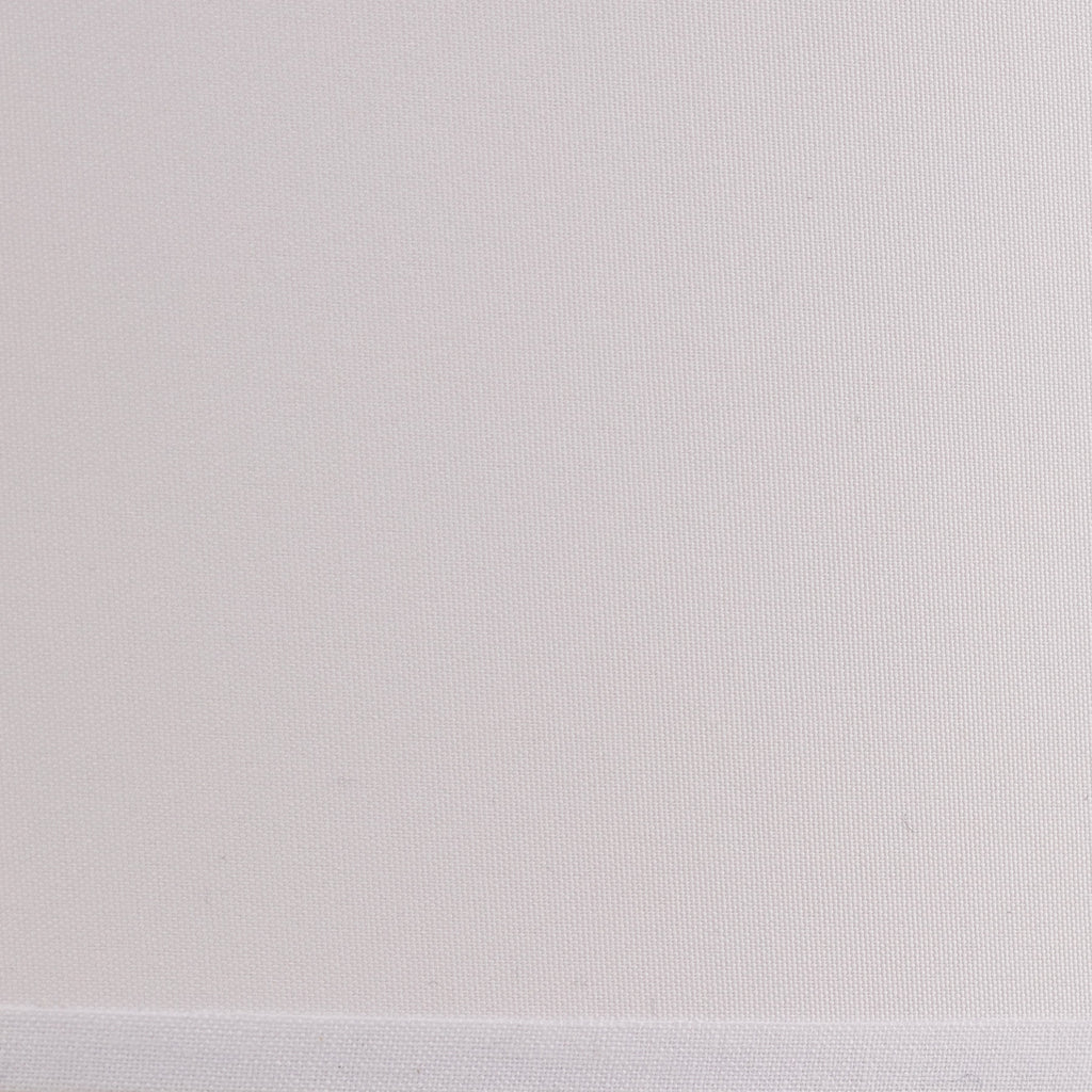 Lampeskjerm Roller tekstil hvit Ø40 cm detalj av sømmer