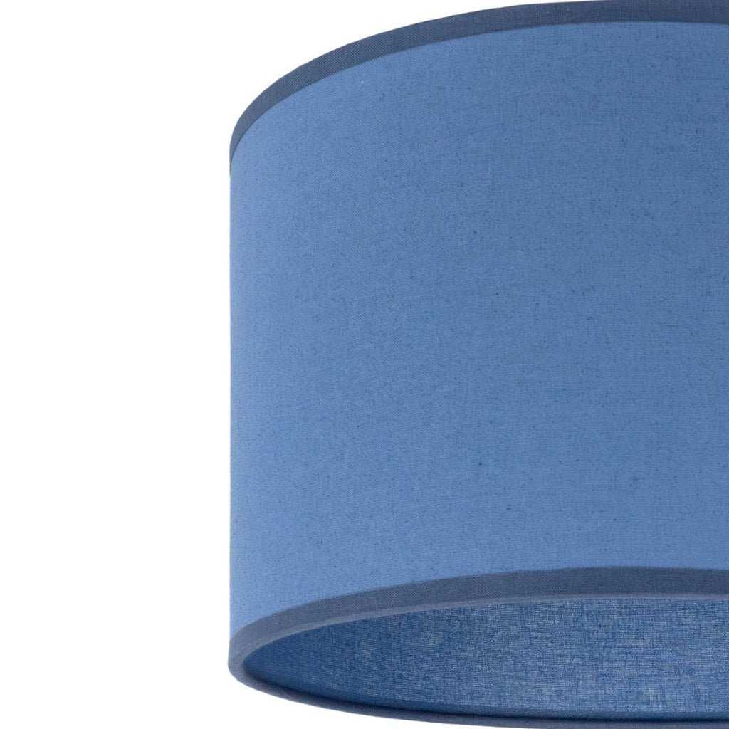 Lampeskjerm Roller tekstil mørkeblå Ø25 cm E27 detalj