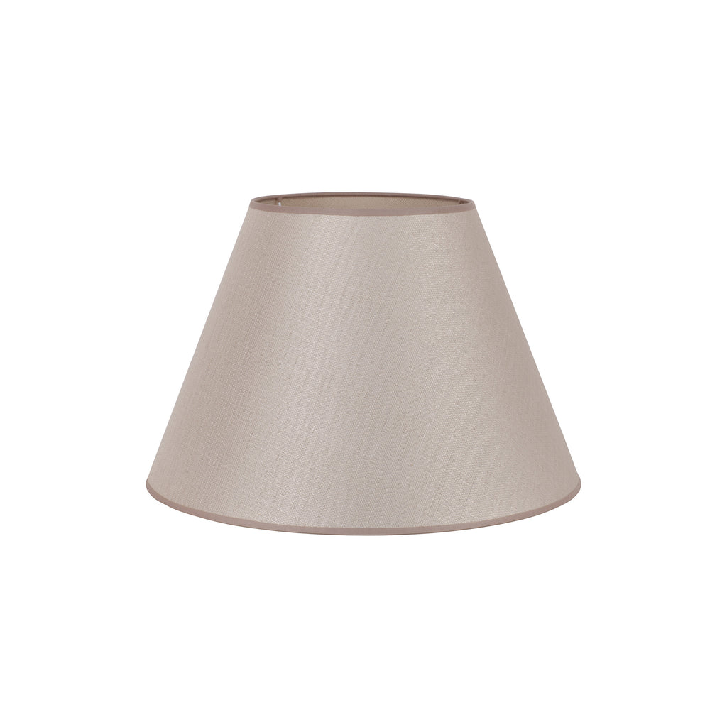 Lampeskjerm Sofia tekstil beige detalj av stoff