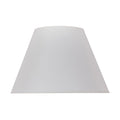 Lampeskjerm Sofia tekstil ecru/hvit Ø45 cm forfra