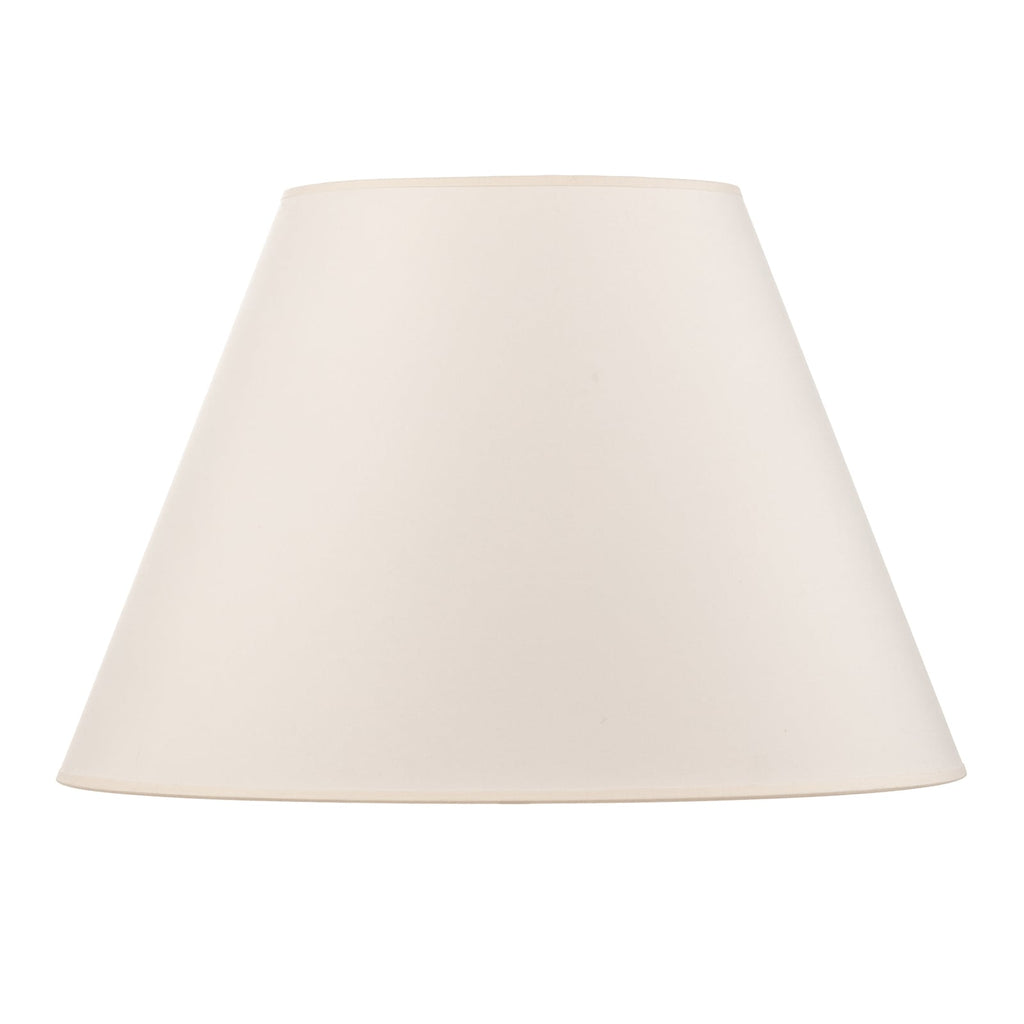 Lampeskjerm Sofia tekstil ecru/hvit Ø45 cm høyde 31 cm - Duolla