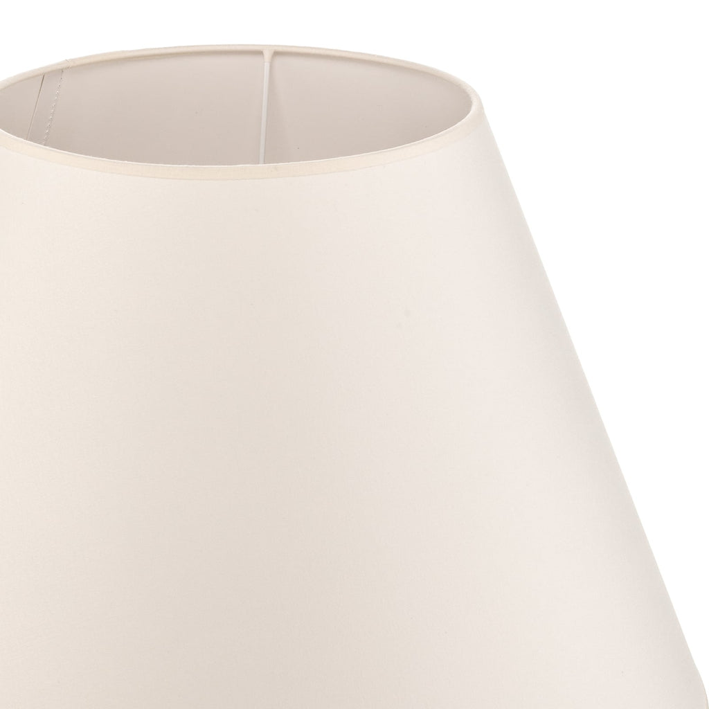 Lampeskjerm Sofia tekstil ecru/hvit Ø45 cm høyde 31 cm - Duolla