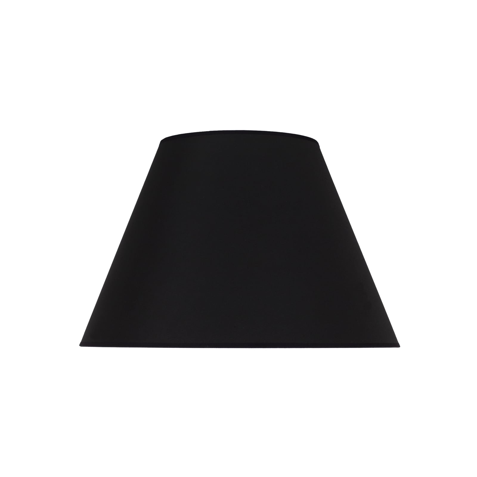 Lampeskjerm Sofia tekstil svart/hvit Ø35 cm forfra