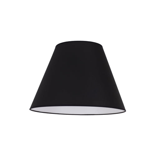 Lampeskjerm Sofia tekstil svart/hvit Ø35 cm bakside