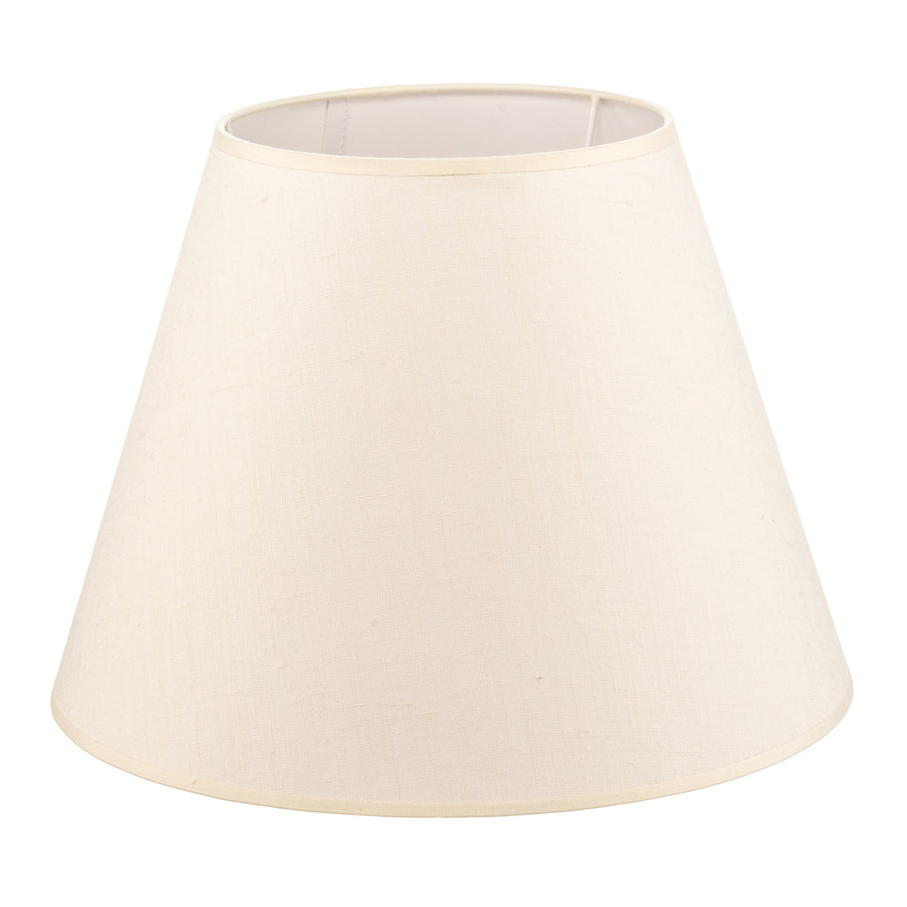 Lampeskjerm Sofia tekstil ecru Ø35 cm H25 cm E27 montert