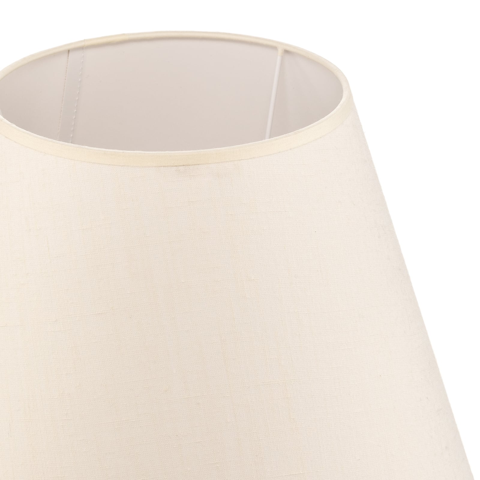 Lampeskjerm Sofia tekstil ecru Ø35 cm H25 cm E27 tekstilstruktur