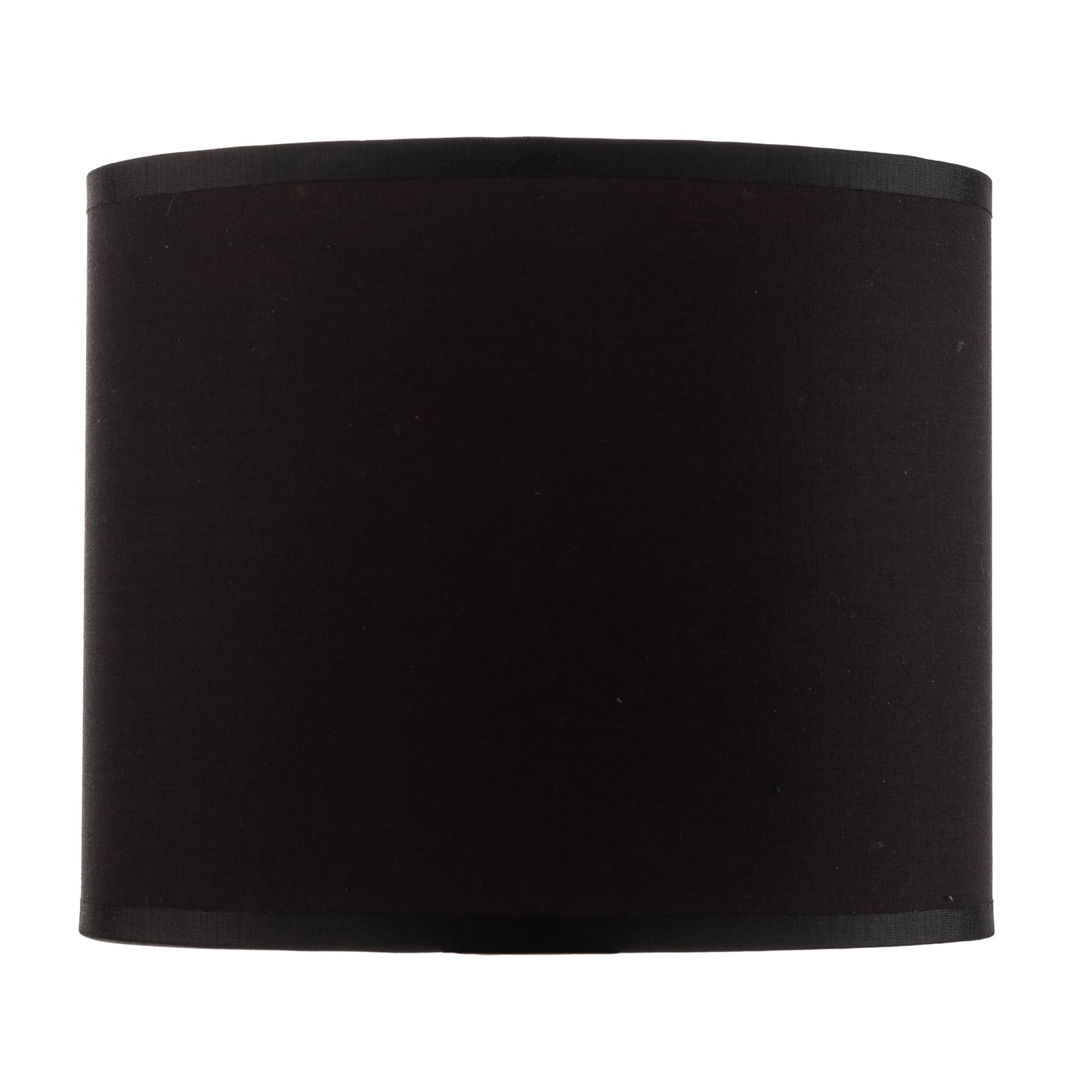 Lampeskjerm Soho tekstil svart/gull Ø18 cm montert på lampe