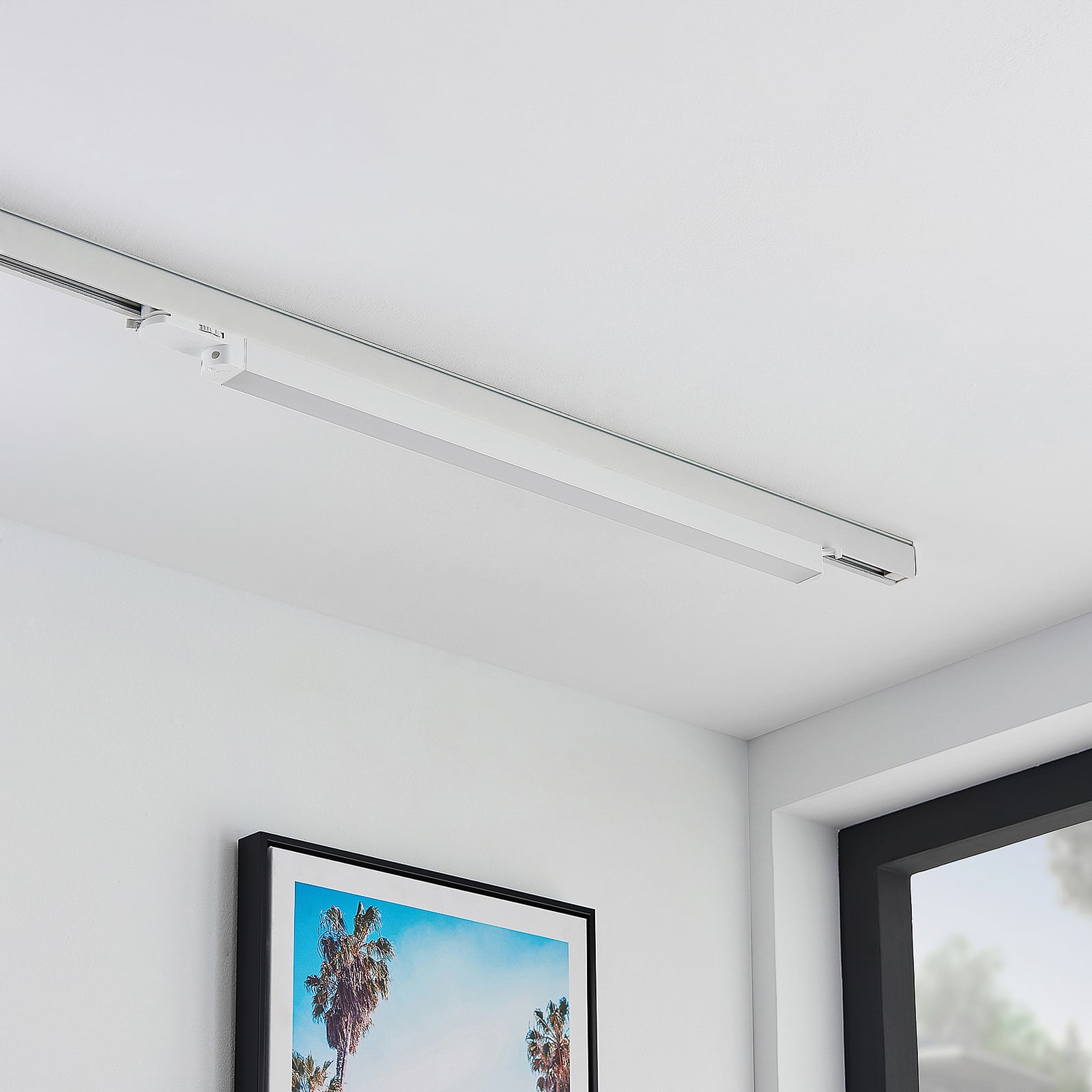 LED 3-fase skinnelampe Harlow hvit bakside