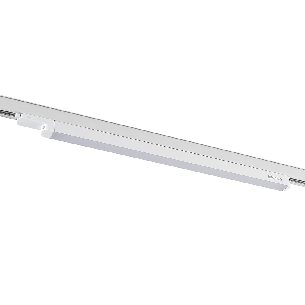 LED 3-fase skinnelampe Harlow hvit nærbilde av lysdiffusor