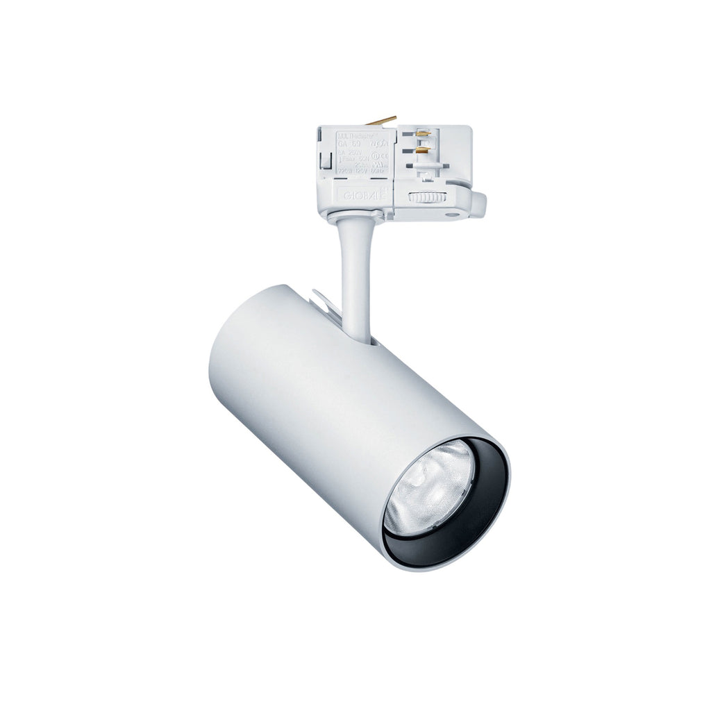 LED 3-fase skinnespot Luca M hvit detalj