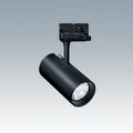 LED 3-fase skinnespot Luca M svart 23W 38° 3000K - THORN forfra