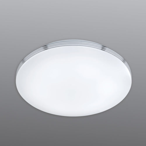 LED baderomslampe Apart hvit krom Ø35 cm IP44 forfra