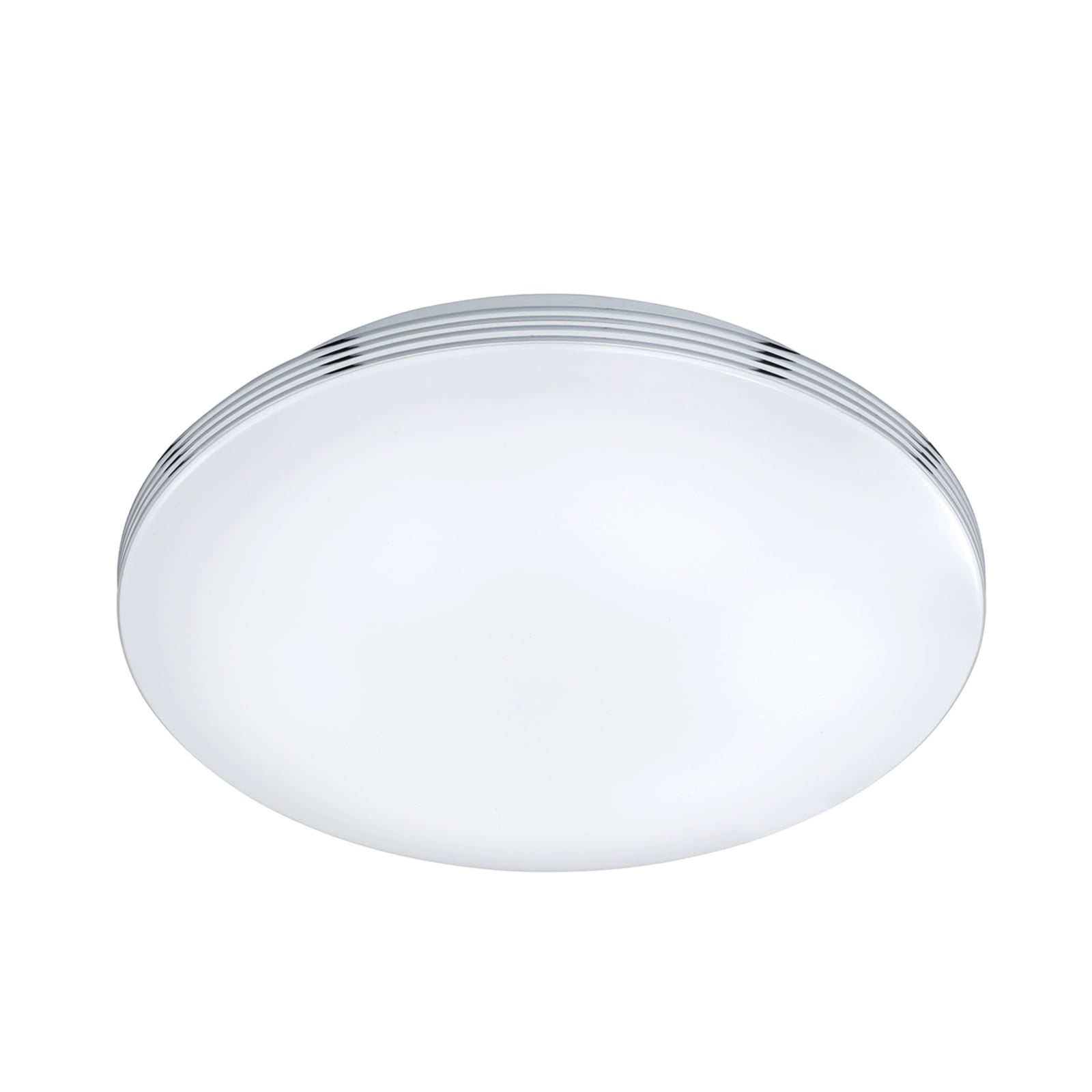 LED baderomslampe Apart hvit krom Ø35 cm IP44 montert i tak