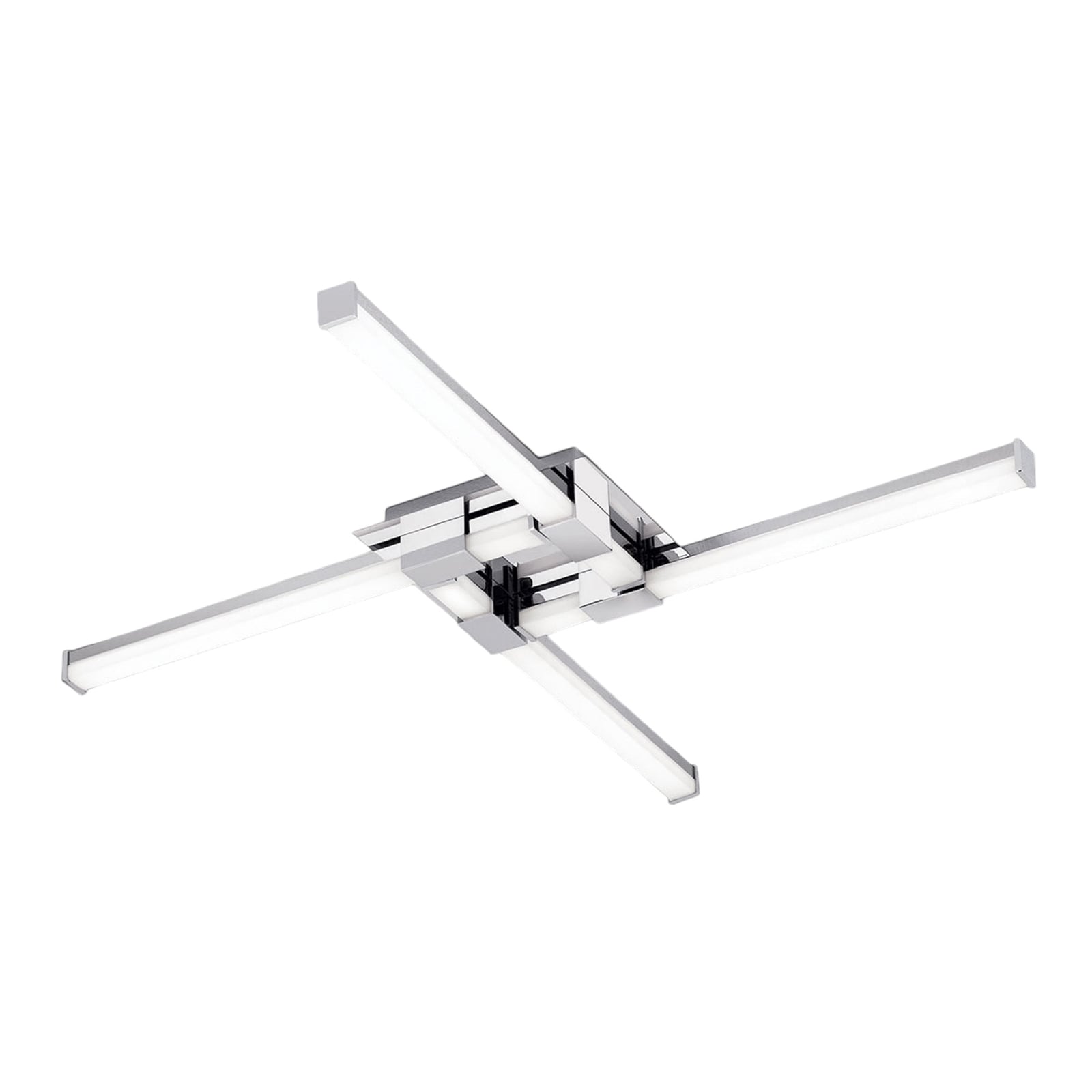 LED baderomslampe Argo 4-lys krom/hvit IP44 helhet