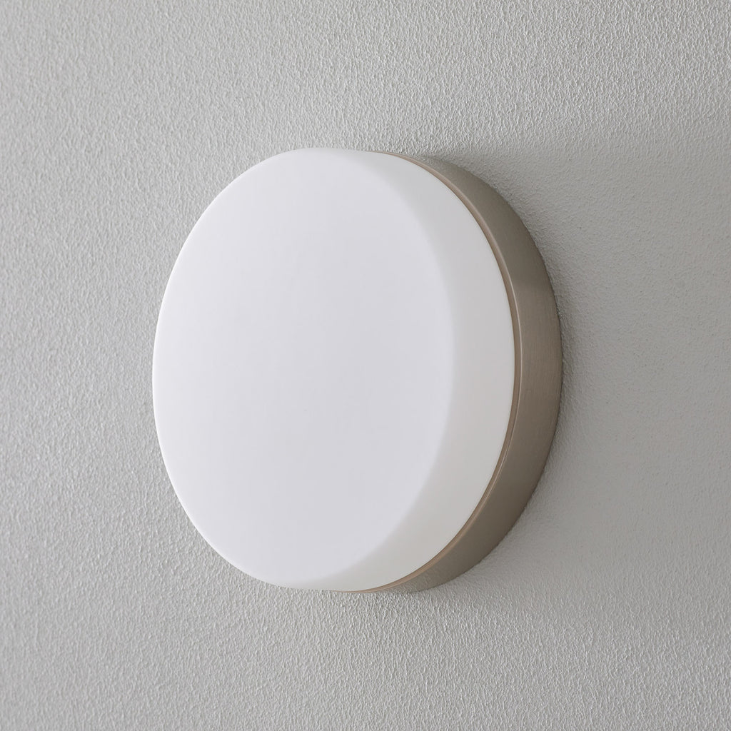 LED baderomslampe Babylon dimbar detalj av glasskjerm