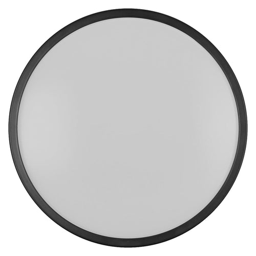 LED baderomslampe BATHROOM svart Ø30 cm IP44 montert på bad