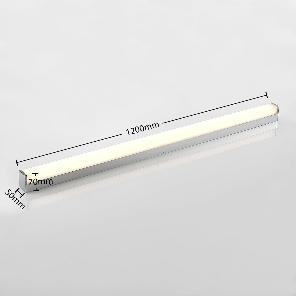 LED baderomslampe Klea krom 120 cm IP44 montert på vegg