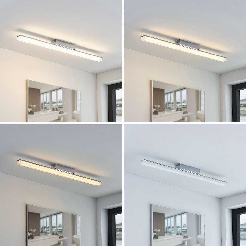 LED baderomslampe Levke akryl krom 75 cm dimbar IP44 bakside