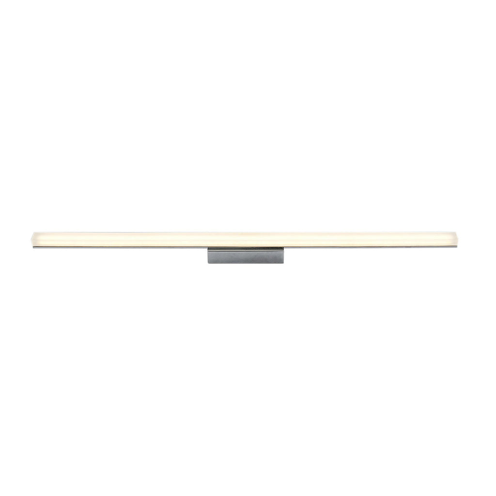 LED baderomslampe Levke dimbar krom/hvit 100 cm detalj