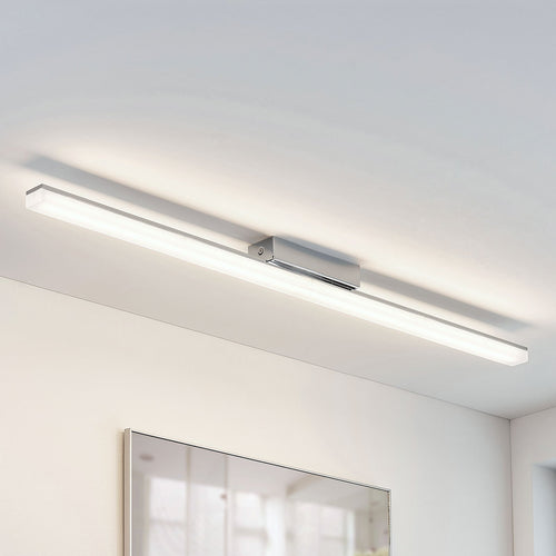 LED baderomslampe Levke dimbar krom/hvit 100 cm forfra