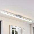 LED baderomslampe Levke dimbar krom/hvit 116 cm IP44 forfra