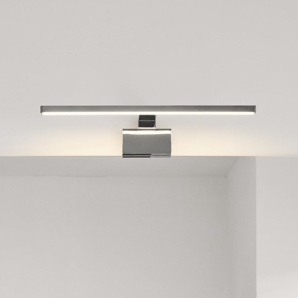 LED baderomslampe Marlee krom 50 cm IP44 3000K forfra