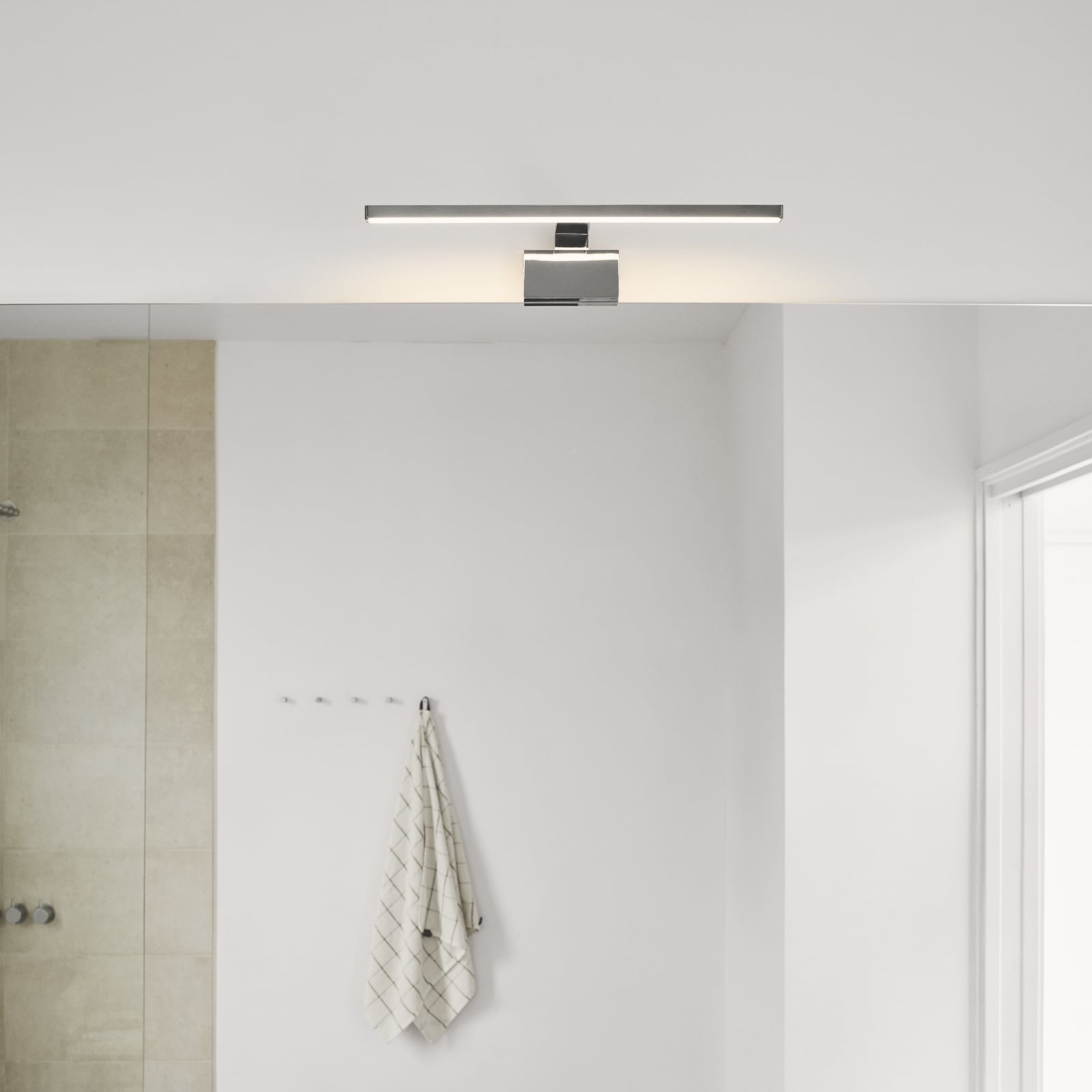 LED baderomslampe Marlee krom 50 cm IP44 3000K bakside