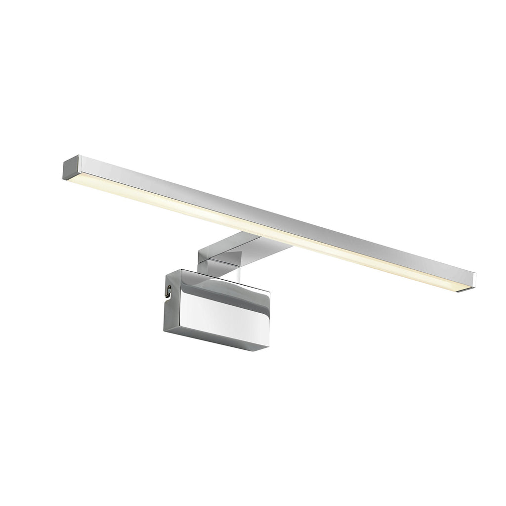 LED baderomslampe Marlee krom 50 cm IP44 3000K detalj av lampehode