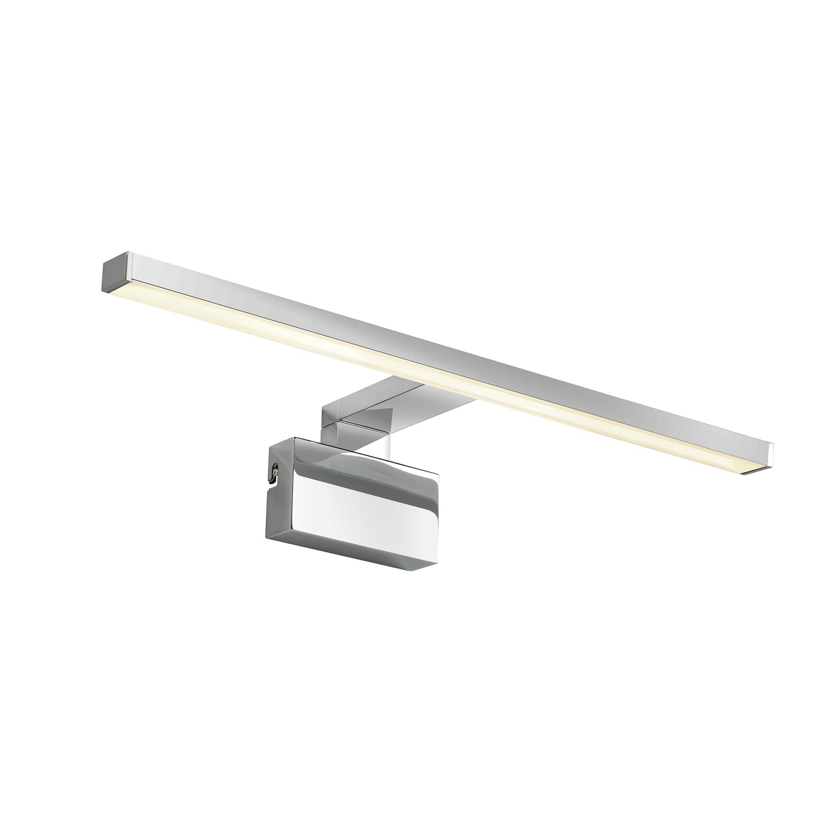 LED baderomslampe Marlee krom 50 cm IP44 3000K detalj av lampehode