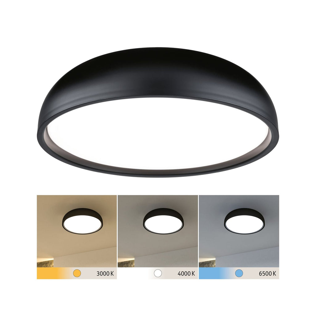LED baderomslampe Oka CCT svart detalj