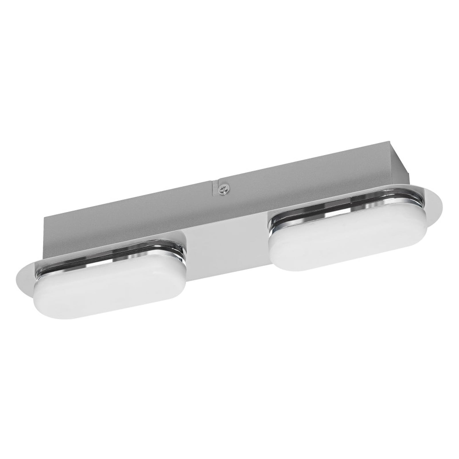 LED baderomslampe Orbis Wall Duplo WiFi 2-lys sølv bakside