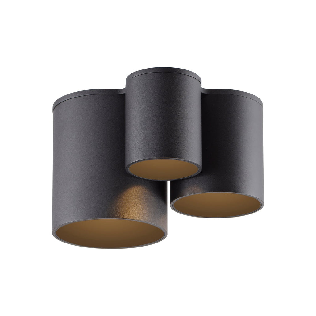 LED baderomslampe Point 3-lys svart n e6rbilde