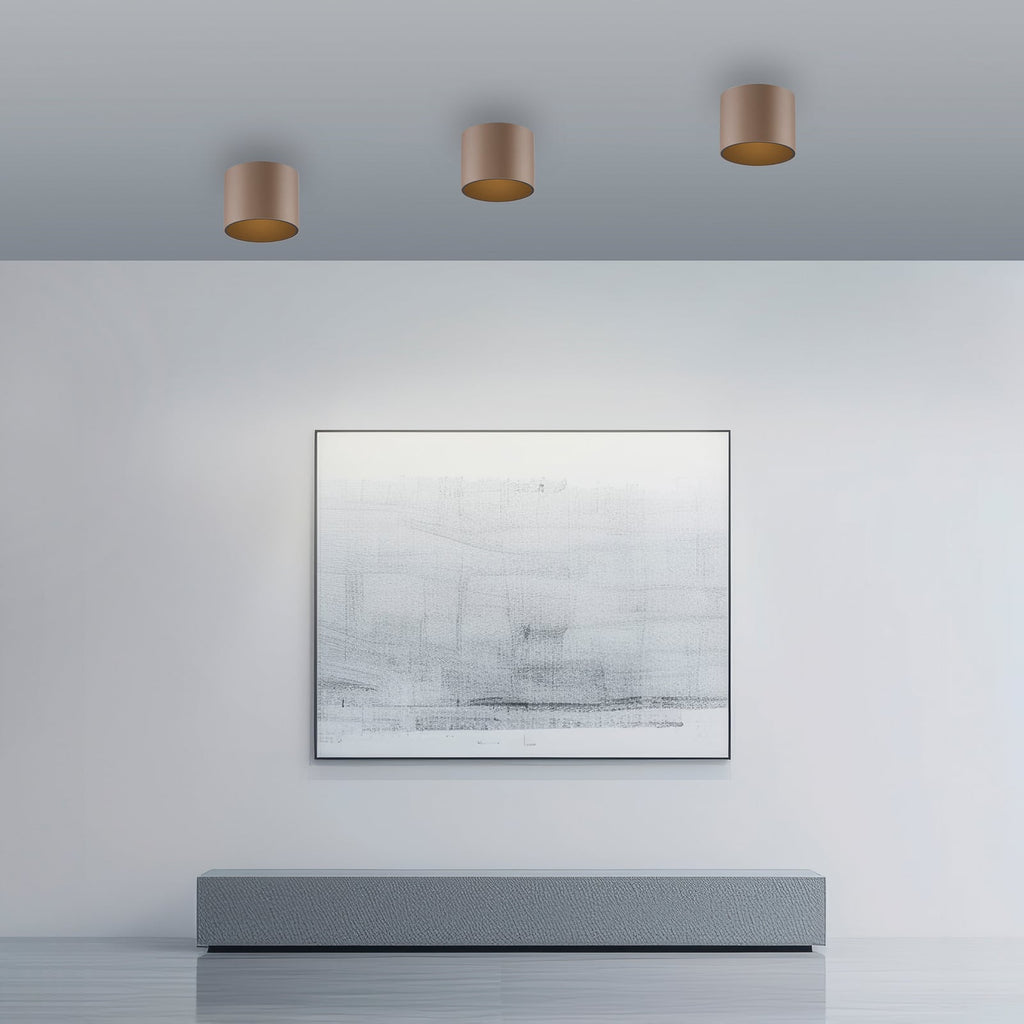 LED baderomslampe Point bronse bakside