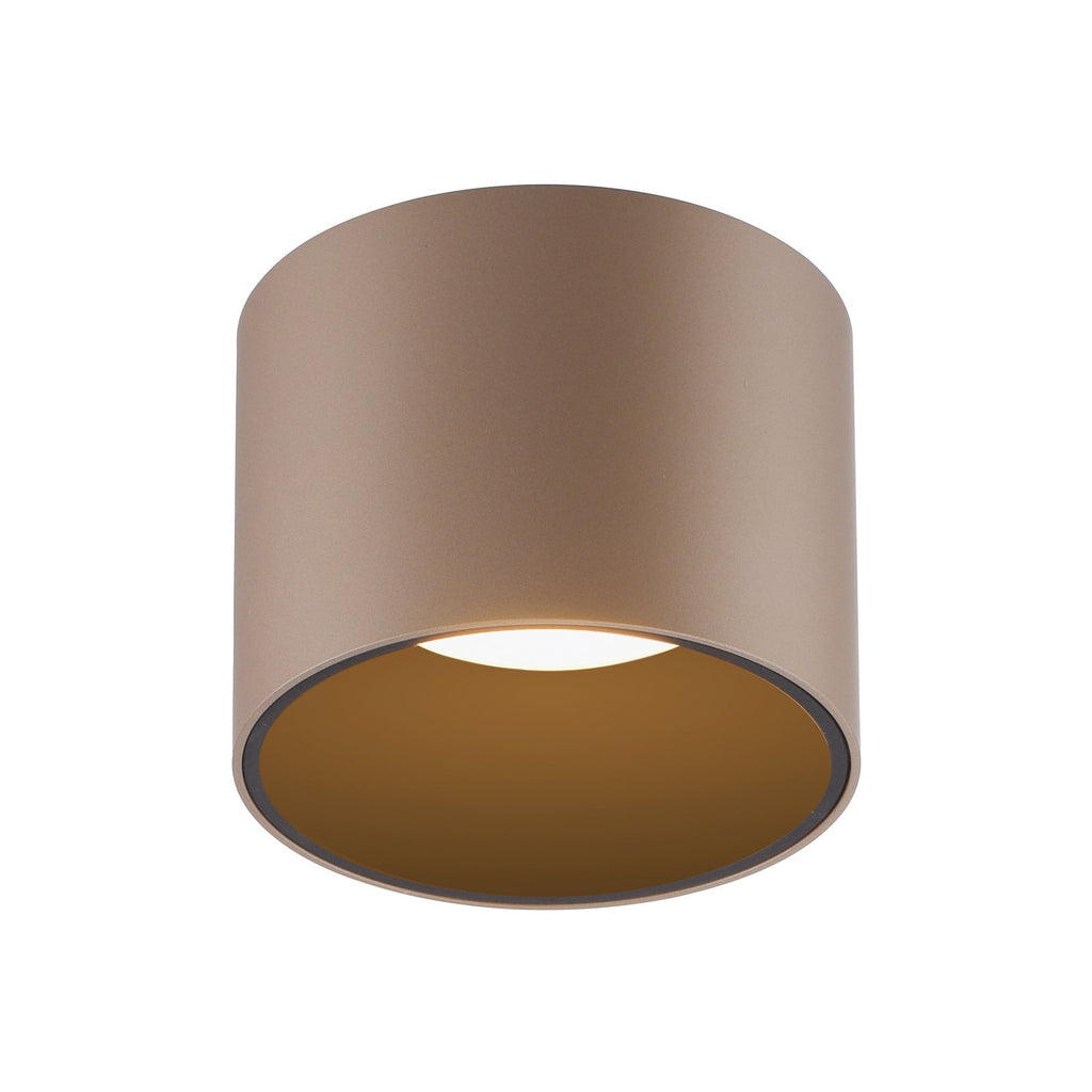 Montert LED baderomslampe Point bronse i bad