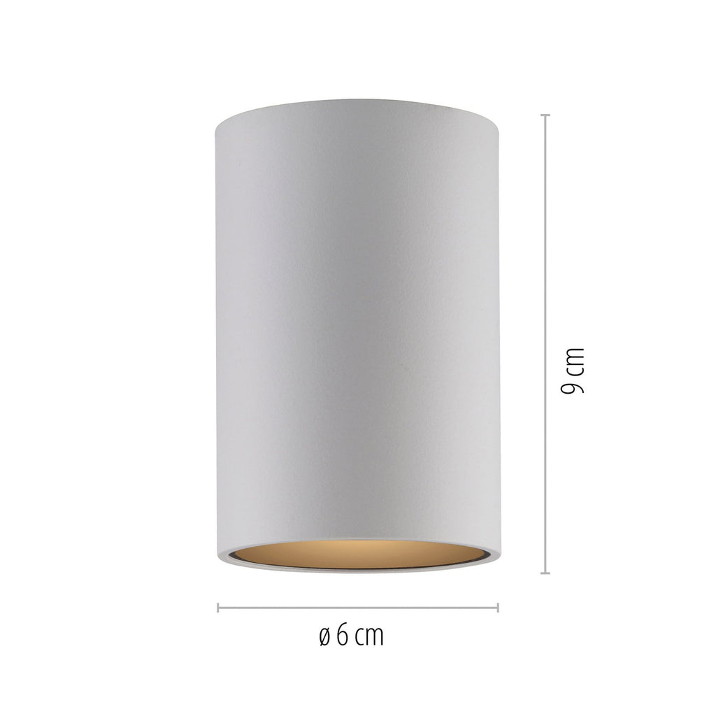 LED baderomslampe Point hvit Ø6 cm 6W dimbar IP44 detalj