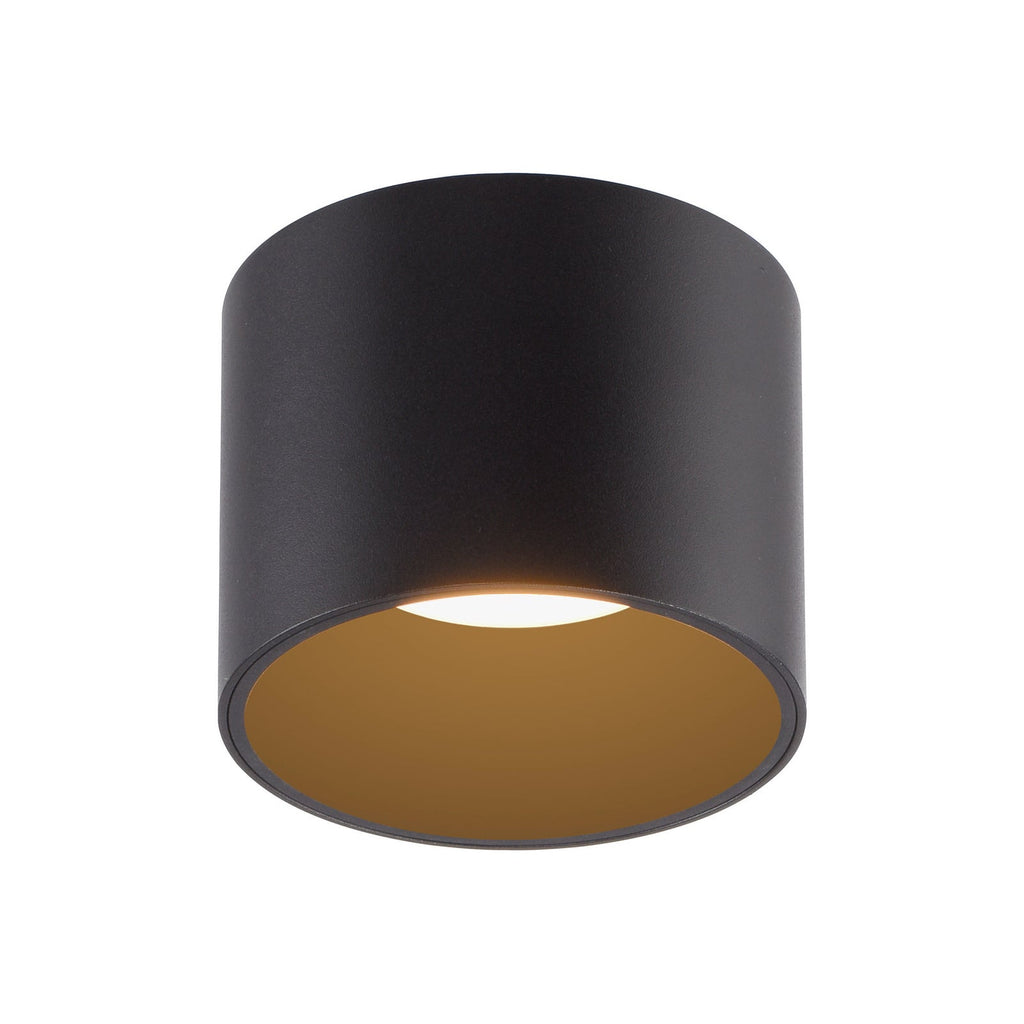 LED baderomslampe Point svart dimbar montert i baderom