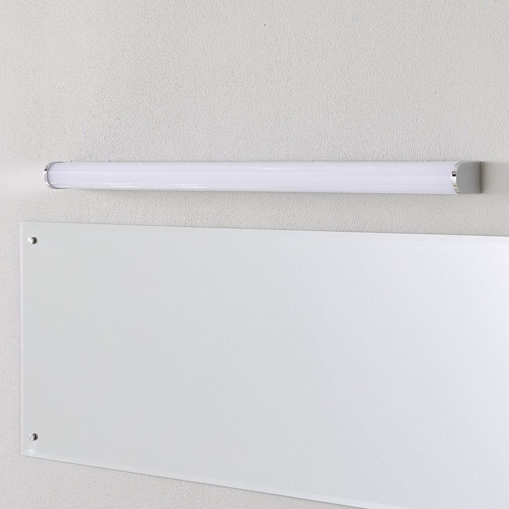 LED baderomslampe Ponto hvit/krom 90 cm IP44 18W bakside