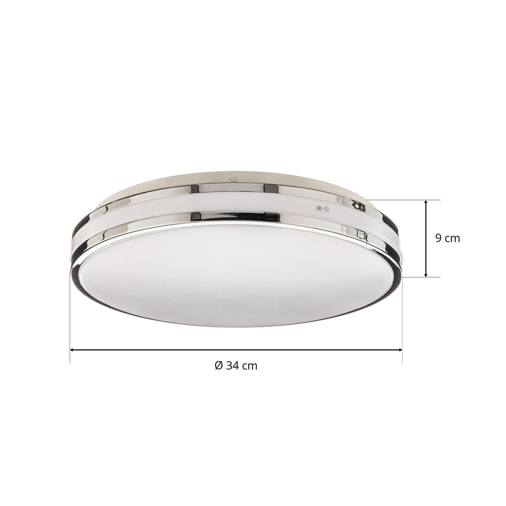 LED baderomslampe Sinovu krom installasjon